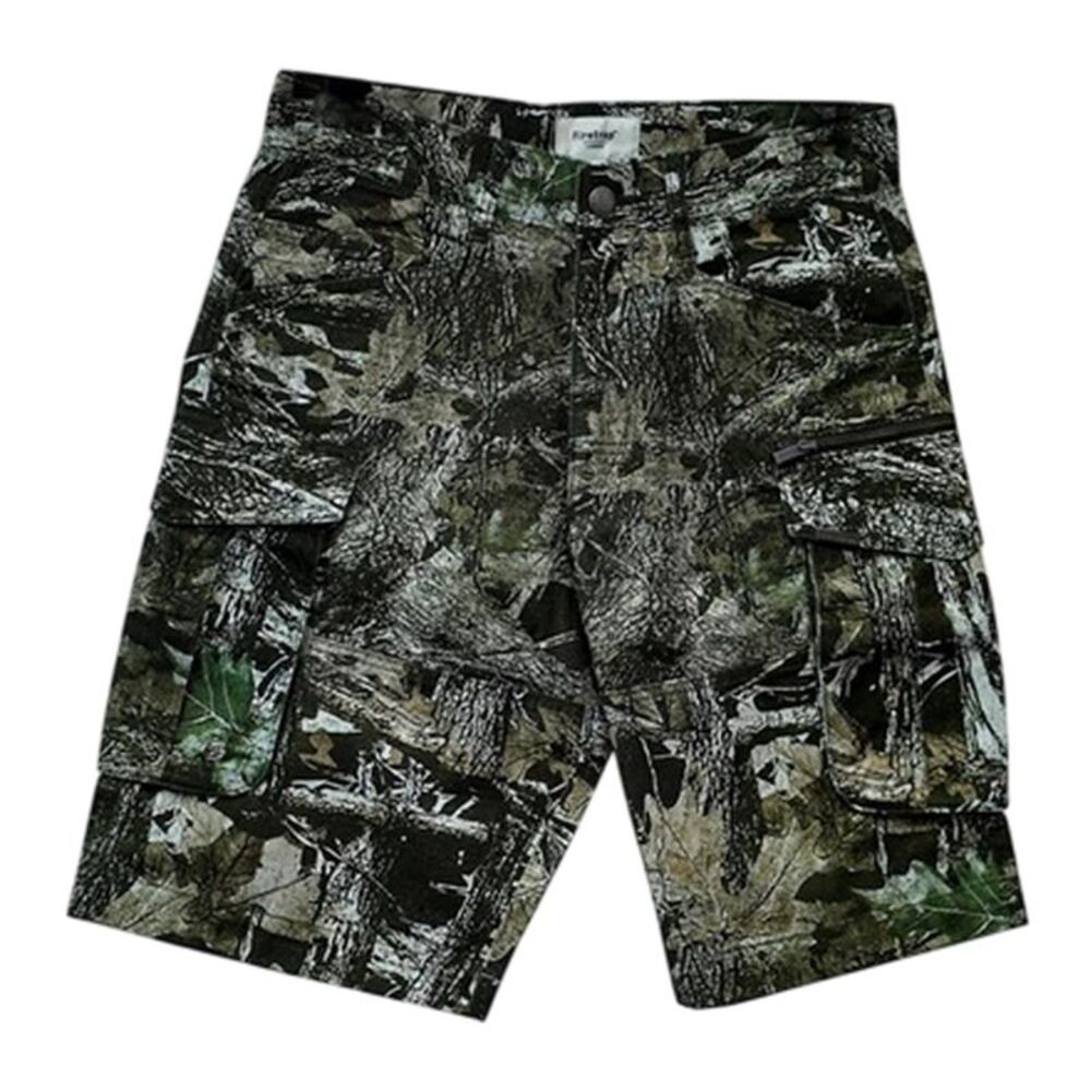 Firetrap Mens Logo Regular Shorts / Wood Camo